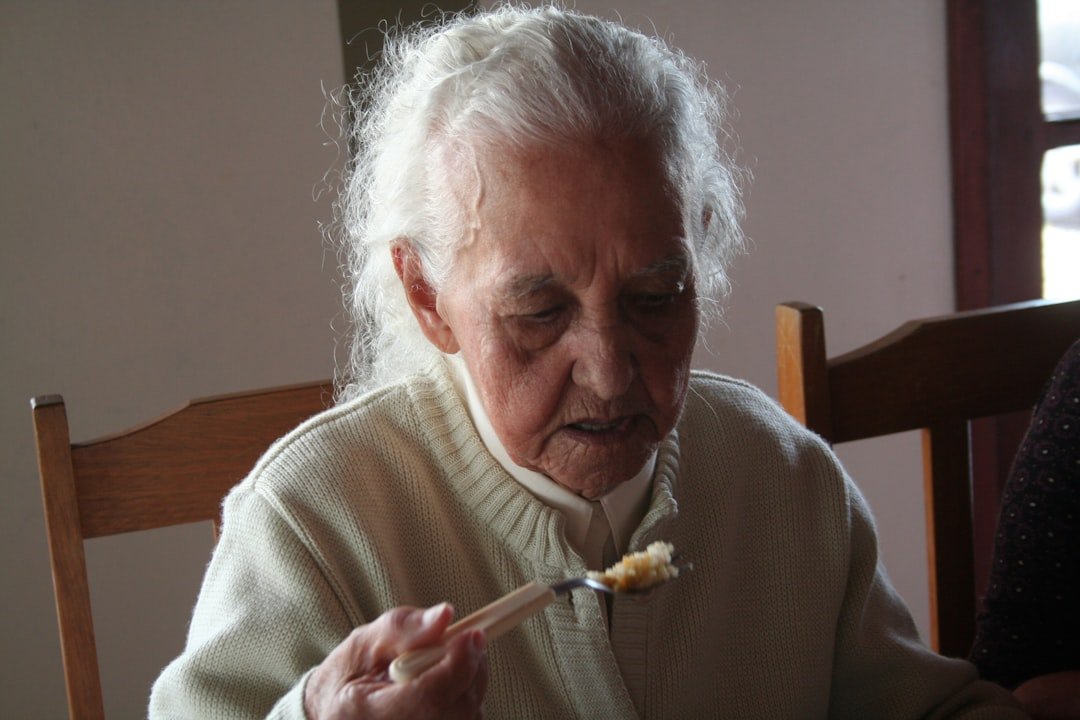 Senior enjoying a nutritious meal